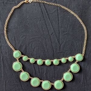 Gold and Green Necklace